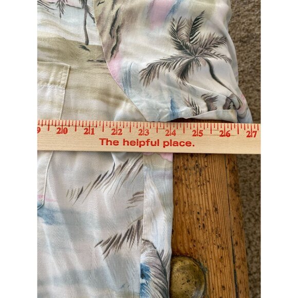 Joe Kealoha's By Reyn Spooner Hawaiian Shirt Mens Palm Landscape Button Up Vtg - Picture 5 of 6